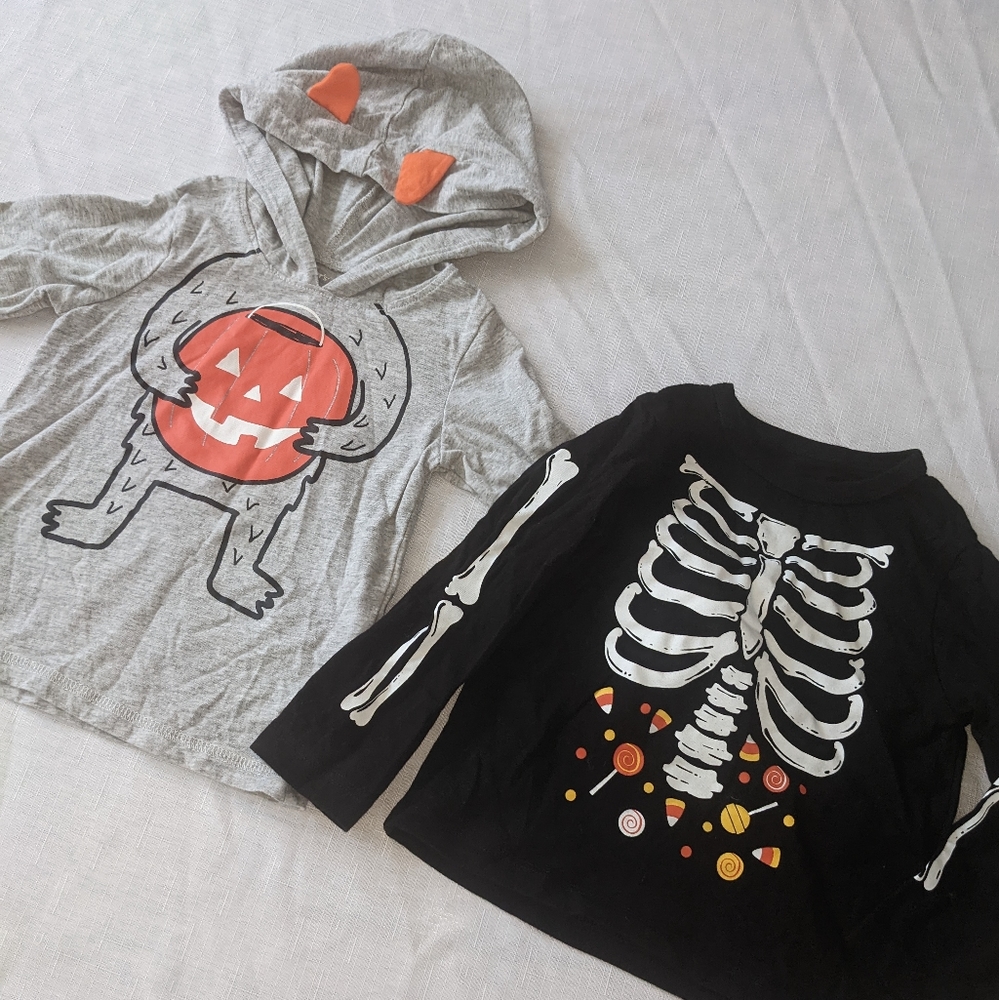 Toddler halloween t shirts 18 to 24 months long sleeve